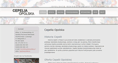 Desktop Screenshot of cepeliaopolska.pl